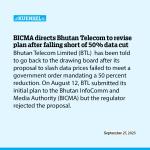 BICMA directs Bhutan Telecom to revise plan after falling short of 50% data cut