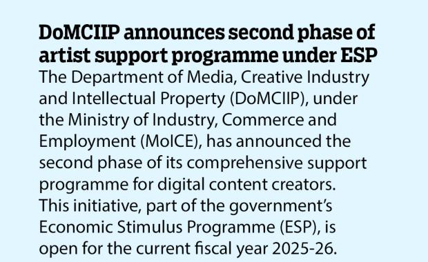 DoMCIIP announces second phase of artist support programme under ESP