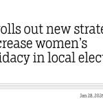 ECB rolls out new strategy to increase women’s candidacy in local elections