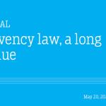Insolvency law, a long overdue