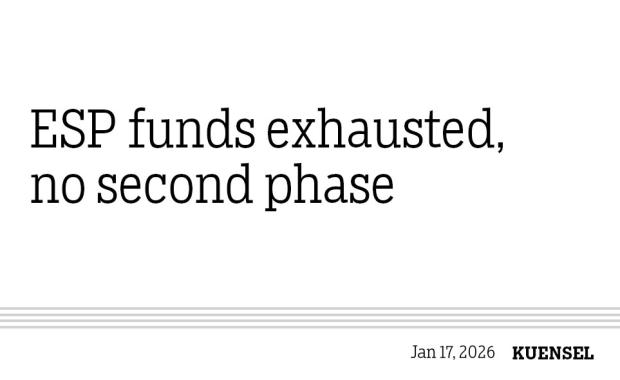 ESP funds exhausted, no second phase