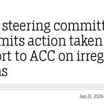 ESP steering committee submits action taken report to ACC on irregular loans
