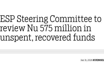 ESP Steering Committee to review Nu 575 million in unspent, recovered funds