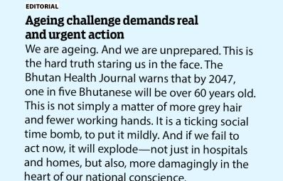 Ageing challenge demands real and urgent action
