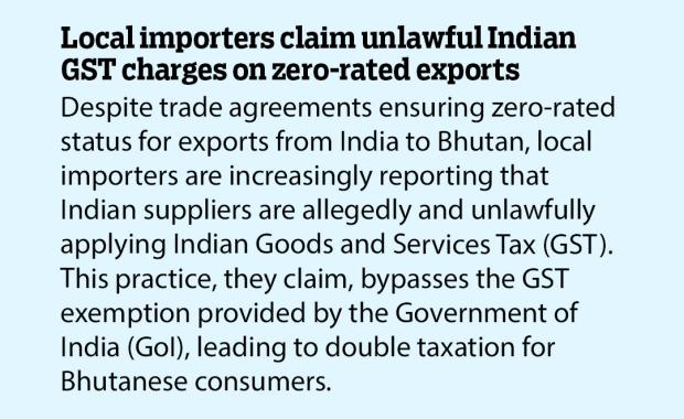 Local importers claim unlawful Indian GST charges on zero-rated exports
