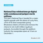 National Day celebrations go digital with crowdsourced jackpot worth millions