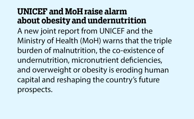 UNICEF and MoH raise alarm about obesity and undernutrition