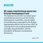 NC raises constitutional alarm over Priority Development Fund