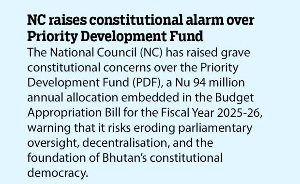 NC raises constitutional alarm over Priority Development Fund