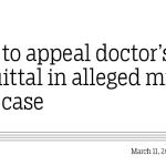 OAG to appeal doctor’s acquittal in alleged minor rape case