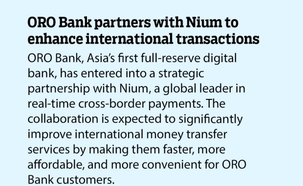 ORO Bank partners with Nium to enhance international transactions
