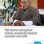 PM rejects corruption claims, stands by finance minister over ESP