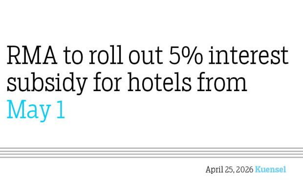 RMA to roll out 5% interest subsidy for hotels from May 1
