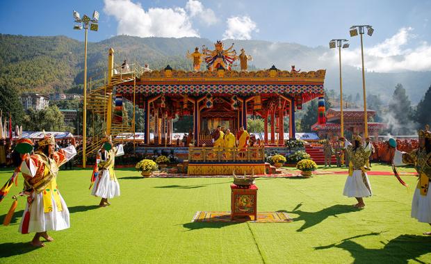 His Majesty the King graces Global Peace Prayer Festival