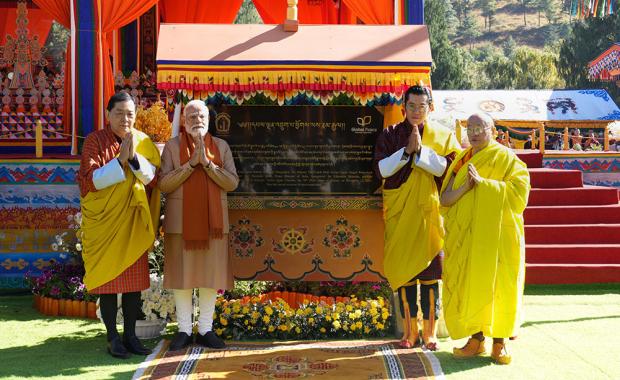 His Majesty and Prime Minister Modi inaugurate Kalachakra initiation and empowerment