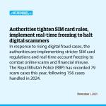 Authorities tighten SIM card rules, implement real-time freezing to halt digital scammers