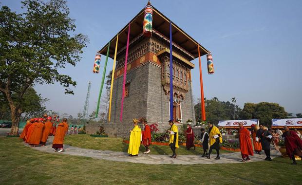 དགེ་ལེགས་ཕུག་དྲན་ཤེས་ཁྲོམ་ནང་ ཨོ་རྒྱན་ནོར་ལྷའི་མཆོད་རྟེན་ འགོ་དང་པ་བསྒྲུབས་ཡོདཔ།