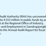 Audit finds misuse of Nu 4.55 million in public funds by accountant