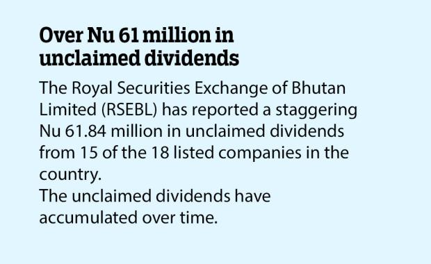 Over Nu 61 million in unclaimed dividends