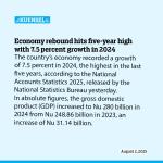 Economy rebound hits five-year high with 7.5 percent growth in 2024