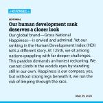 Our human development rank deserves a closer look