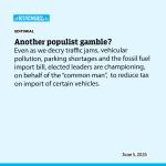 Another populist gamble?