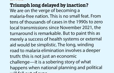 Triumph long delayed by inaction?