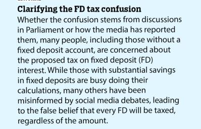 Clarifying the FD tax confusion