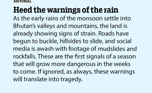 Heed the warnings of the rain