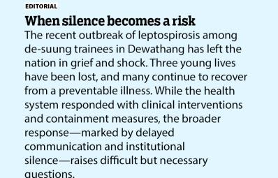 When silence becomes a risk