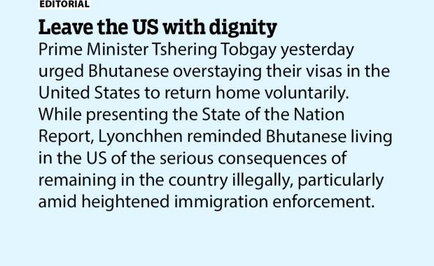 Leave the US with dignity