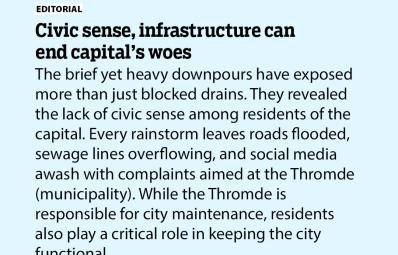 Civic sense, infrastructure can end capital’s woes