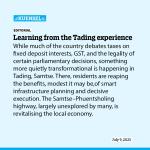 Learning from the Tading experience