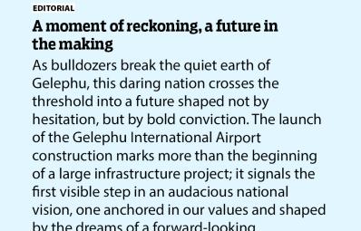 A moment of reckoning, a future in the making