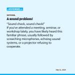 A sound problem!