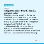 Help private sector drive the national economic vision