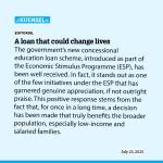 A loan that could change lives