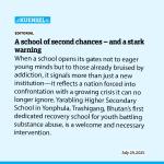 A school of second chances  – and a stark warning