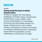 Giving youth the space to shape climate policy