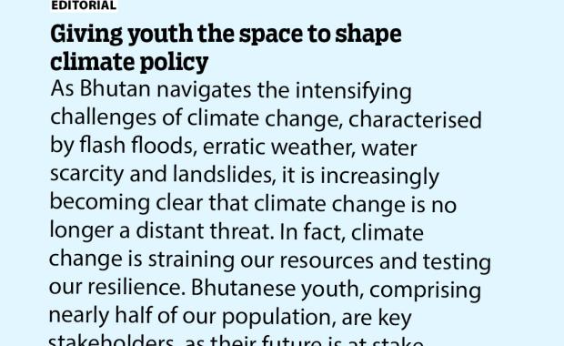 Giving youth the space to shape climate policy