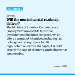Will the new industrial roadmap deliver?