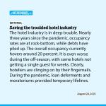Saving the troubled hotel industry