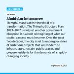 A bold plan for tomorrow