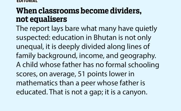 When classrooms become dividers, not equalisers