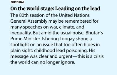 On the world stage: Leading on the lead
