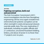 Fighting corruption, both real and perceived