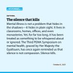 The silence that kills