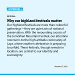 Why our highland festivals matter
