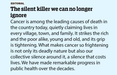 The silent killer we can no longer ignore