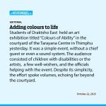 Adding colours to life